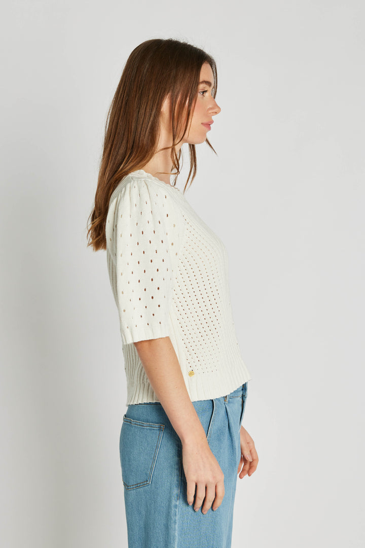 PBO Somma striktrøje KNITWEAR, HEAVY 101 Star white