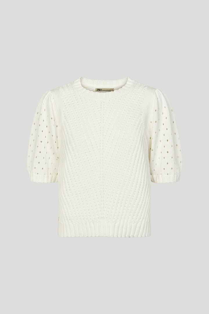 PBO Somma striktrøje KNITWEAR, HEAVY 101 Star white