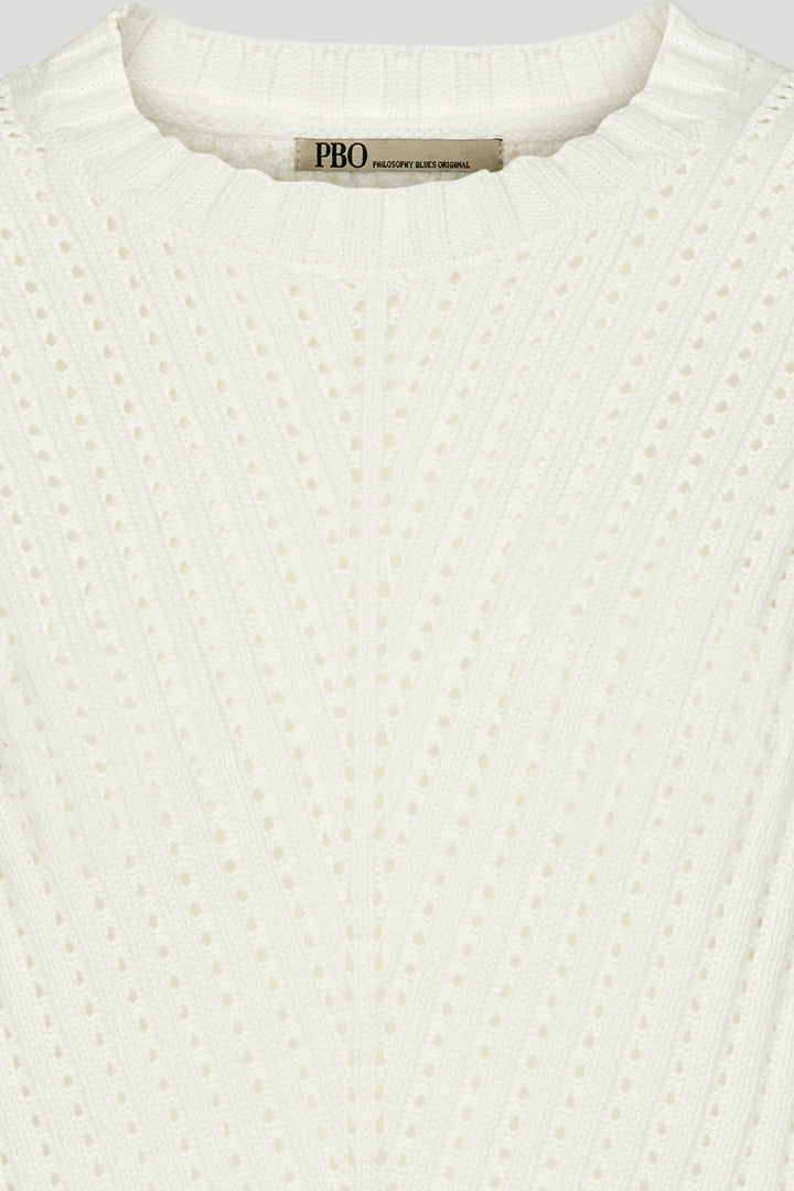 PBO Somma striktrøje KNITWEAR, HEAVY 101 Star white