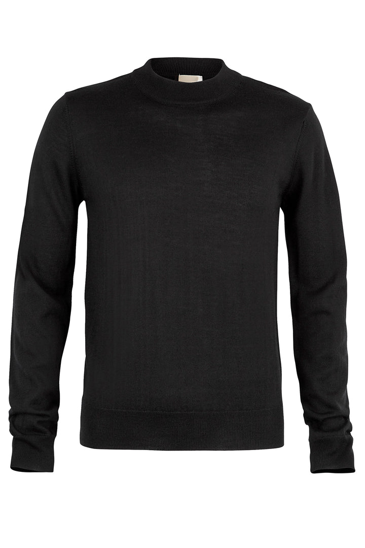 PBO Men Turtle-neck KNITWEAR, LIGHT Sort