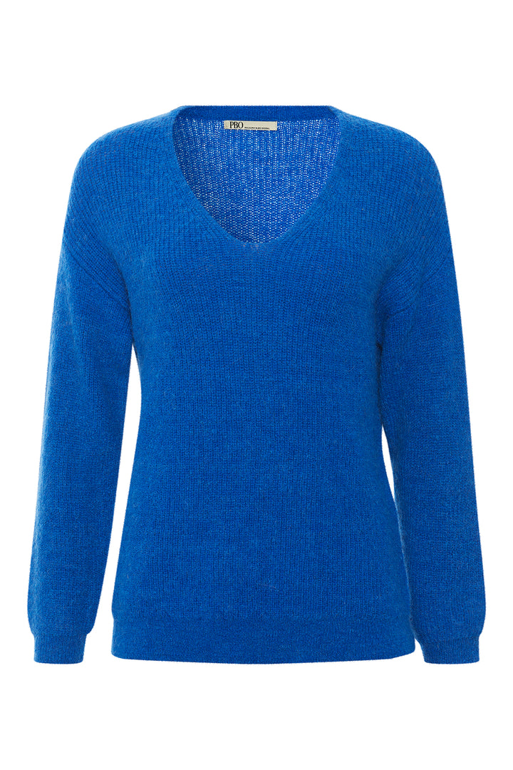 PBO Zoey striksweater KNITWEAR, HEAVY 298 True blue