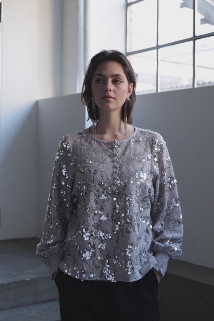 PBO PBOSananto bluse BLOUSE 230 Dust blue