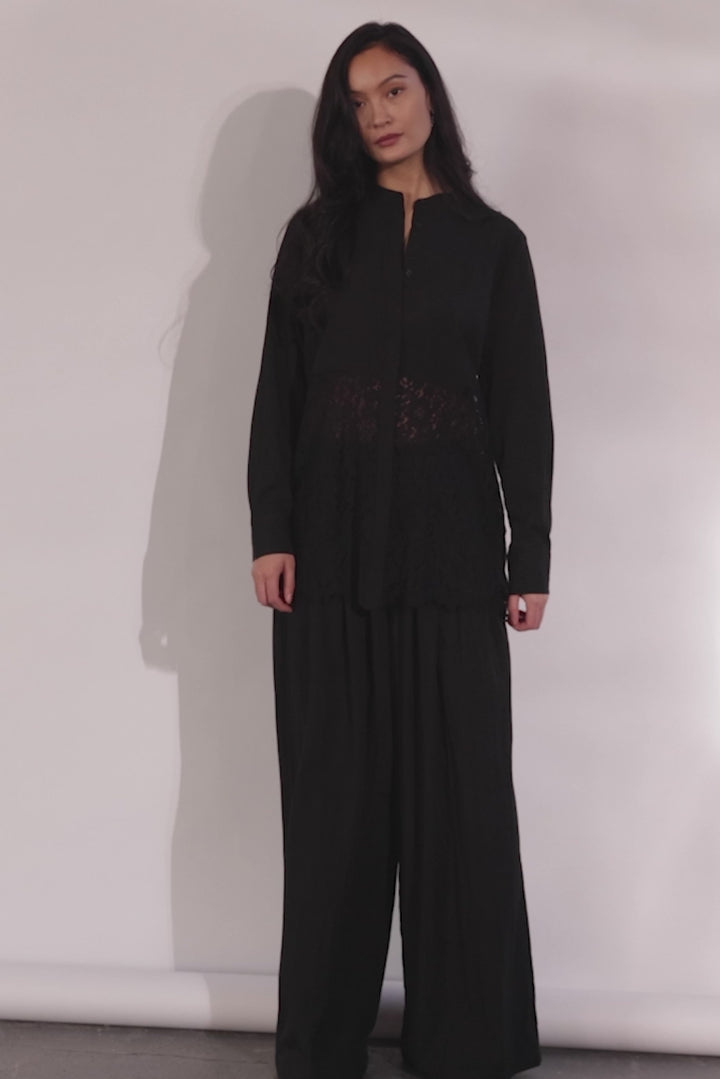 PBO PBOMetz skjorte SHIRTS Sort