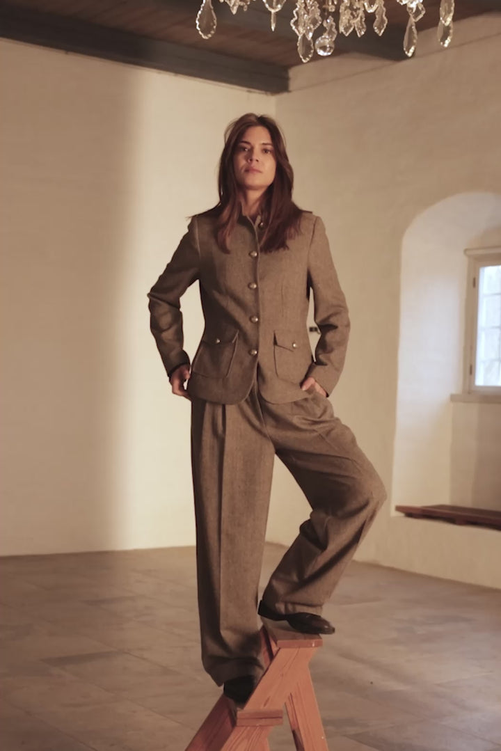 PBO PBOSoftie blazer BLAZERJACKETS 168 Soft brown
