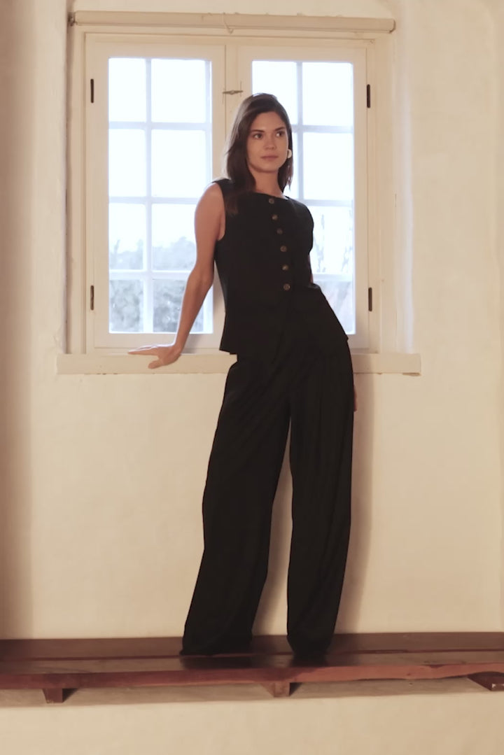 PBO PBOAbi bukser TROUSERS Sort